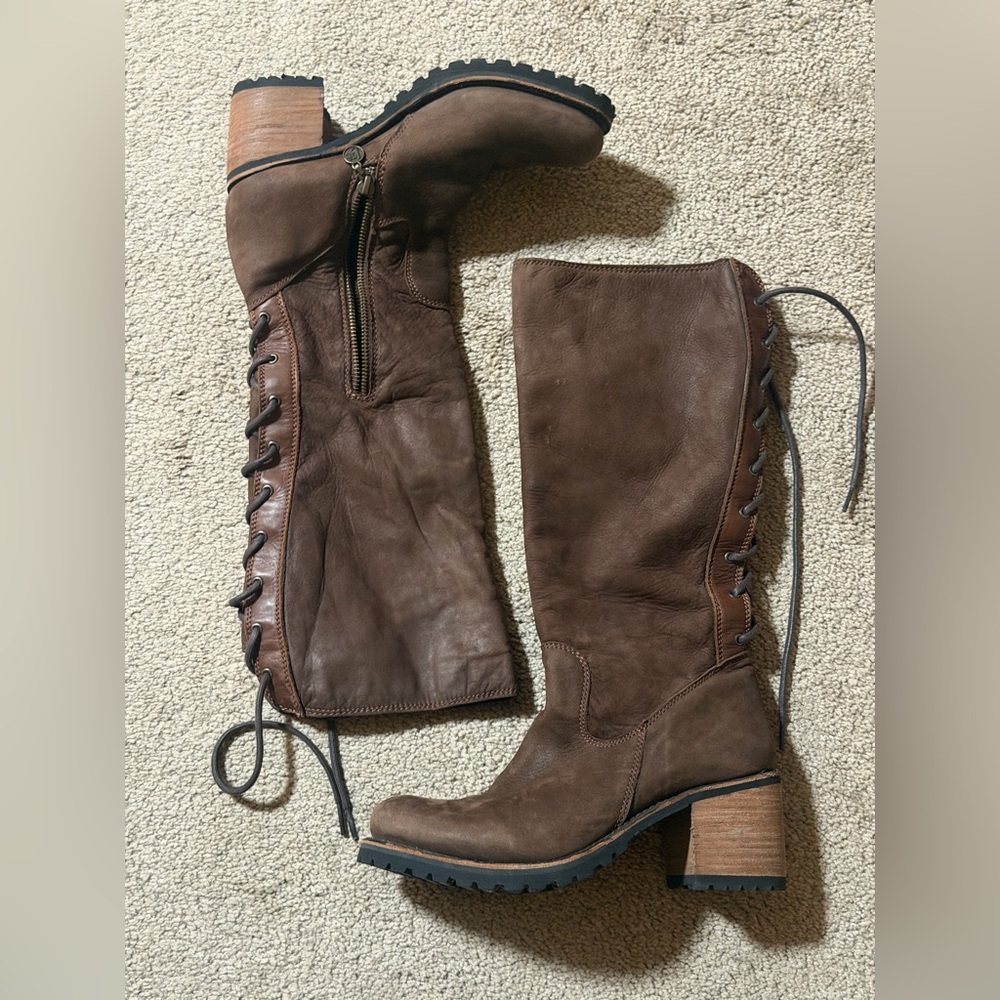 Liberty Black LB Womens Caborca tall lace boots size 8 excellent condition - Picture 2 of 9